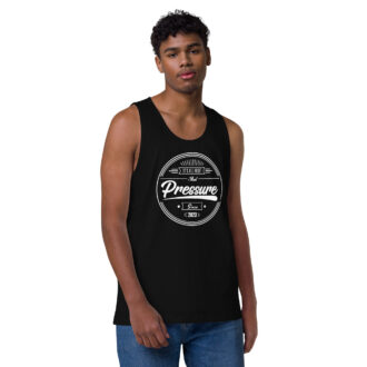 All About That Pressure Only White Mens Tank Top