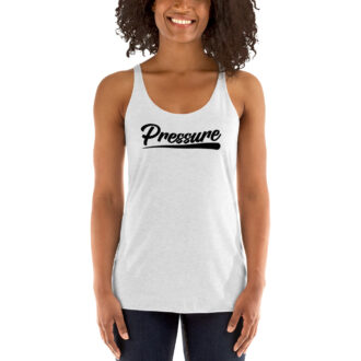 Pressure Womens Racerback Tank Top Black